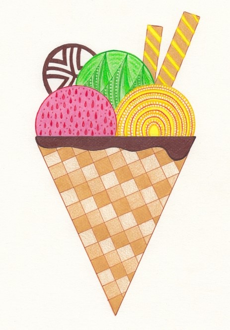 Summer: illustration ice cream