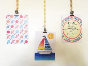 Duurzame kaarten, hangend