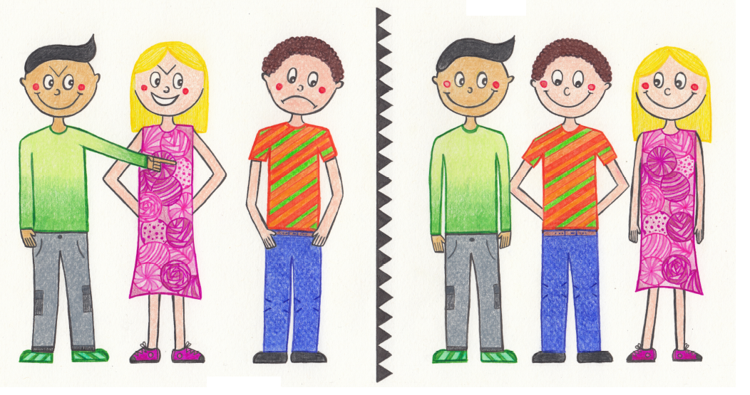 Children's illustration don't bully